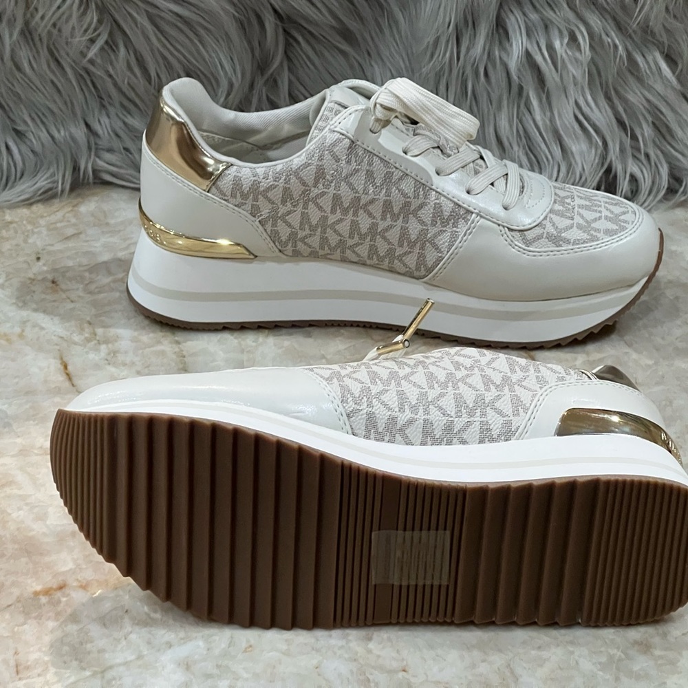 Michael Kors Women’s Monique Trainer Lace-Up Sneakers - Picture 5 of 7
